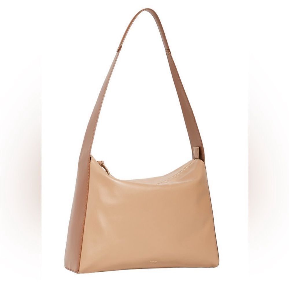 Frame Women's Bag Ilona Hamer Tan Leather Shoulder Bag Made In Taly Nwt